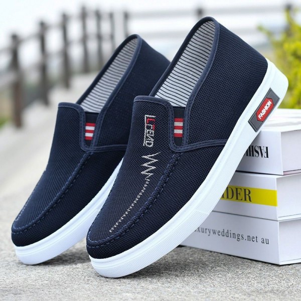Anti Slip And Wear-Resistant Cow Tendon Soles, Old Beijing Cloth Shoes, Men's Board Shoes, Lightweight, Breathable, Comfortable Canvas Walking Shoes, Wholesale And Distribution