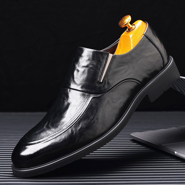 Men's Shoes  Spring New Men's Business Dress Leath...