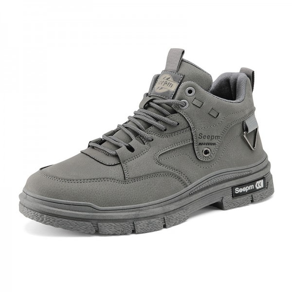 2023 Four Seasons Mid Top Men's Boots, Casual Outdoor Workwear, Martin Boots Trend, European And American Style Live Streaming Of Men's Shoes Trend