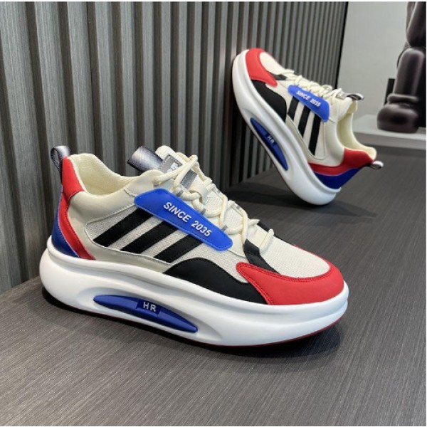 Sports Shoes For Men In , New Fly Woven Breathable Men's Running Shoes, Low Cut And Thick Soles, Trendy Dad Shoes, One Piece For Shipping