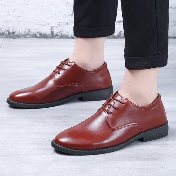 Leather Shoes For Men's Groomsmen, Business Attire, Casual Shoes, British Youth Wedding Shoes, Leather Shoes For Men's Shoes