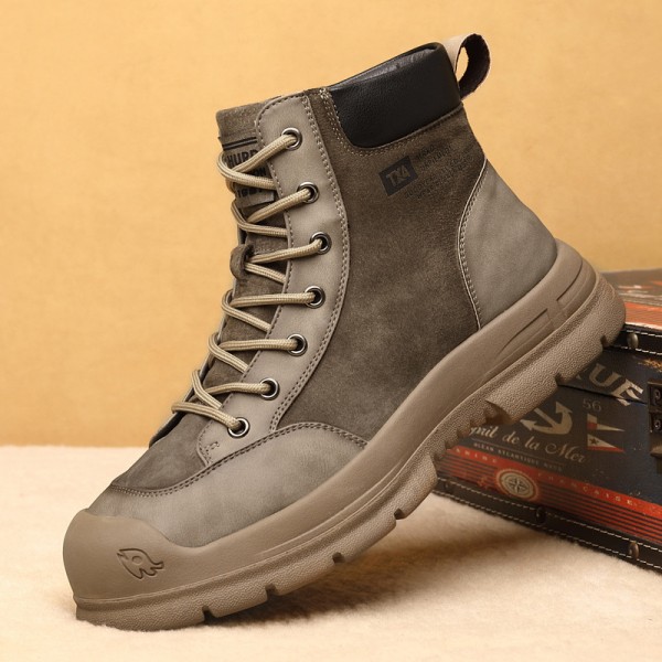 Autumn And Winter Martin Boots, Men's Genuine Leat...