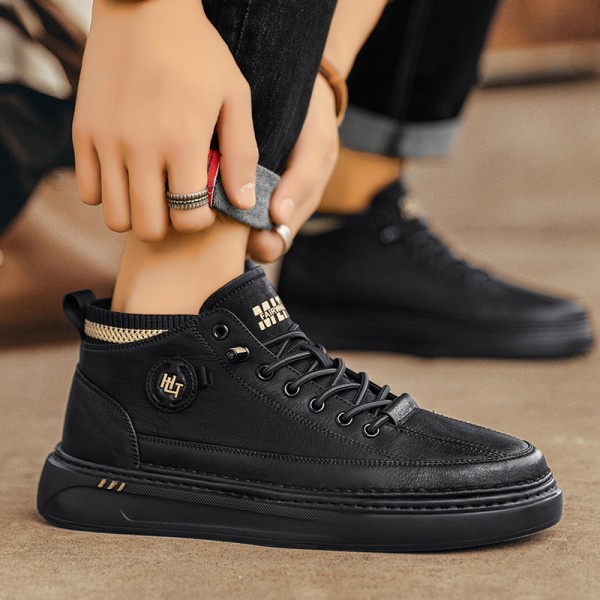 High Top Sock Mouth Men's Shoes, Autumn And Winter...