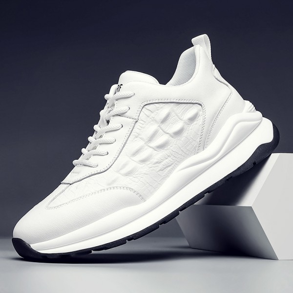 Top Layer Cowhide Casual Sports Shoes Versatile For Men's Spring And Summer New Outdoor Leather Running Shoes, Men's Trendy Shoes 6357