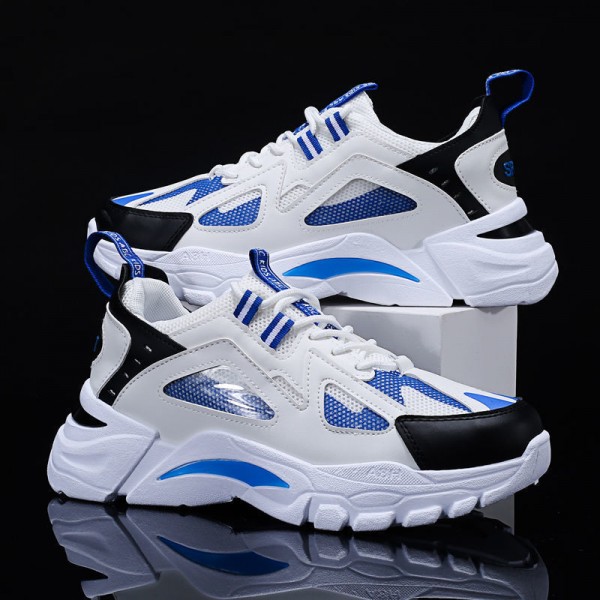 Men's Shoes  New Korean Version Trendy Sports Casual Thick Soled Men's Fashionable Sports Shoes Running Shoes Dad Trendy Shoes For Men