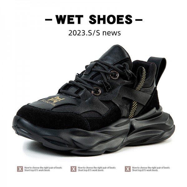 Thick Soled Casual Sports Shoes For Men In Autumn And Winter , New High-Altitude Dad Shoes, Korean Version Trendy Soft Soled Mesh Running Shoes