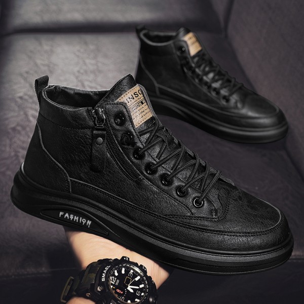 High Top Men's Shoes Autumn British Style Casual L...