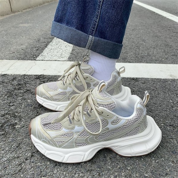 American Retro High-End Dad Shoes For Men Instagram Hong Kong Style Street Photo Thick Soled Couple Casual Hot Selling Sports Shoes For Women