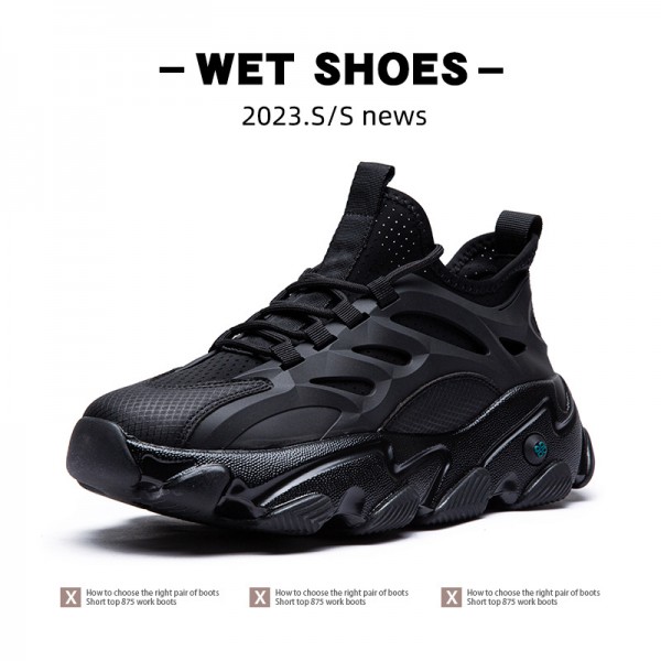 Thick Soled Casual Sports Shoes For Men In Autumn And Winter , New High-Altitude Dad Shoes, Korean Version Trendy Soft Soled Mesh Running Shoes