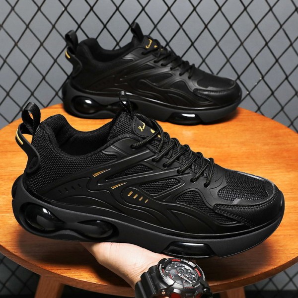 2023 New Men's Sports Shoes Trend Versatile Thick Sole Casual Dad Shoes Korean Edition Student Running Shoes Trendy Shoes