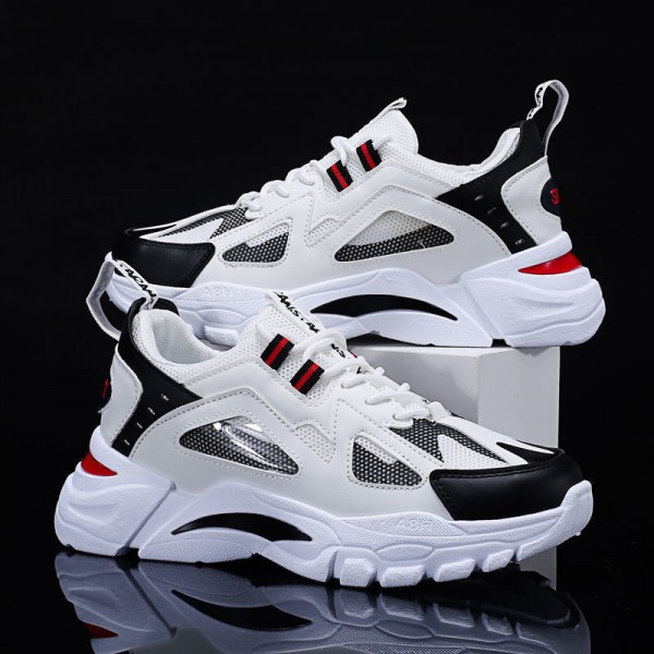 Men's Shoes 2023 New Korean Version Trendy Sports Casual Thick Soled Men's Fashionable Sports Shoes Running Shoes Dad Trendy Shoes For Men